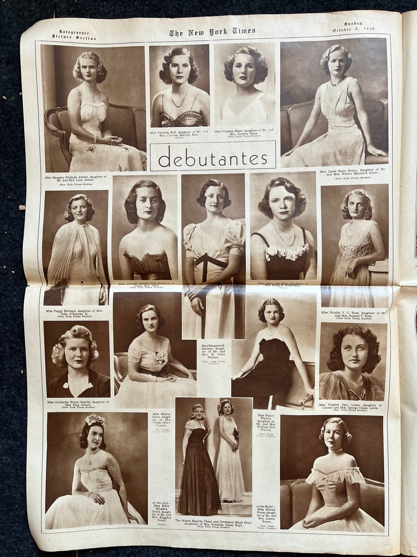 1938 New York Times - The HMS Queen Elizabeth Steamship - Worlds Largest Steamship - British Navy - Debutantes and Forestry Ecology