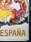 Vintage Original 1950’s Spain Travel Poster Airline Tourism Advertisement 24 x 39