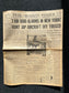 WW2 New York San Francisco Japanese Attack – Original World War 2 Newspaper Memorabilia – Gifts for Him History Old Articles