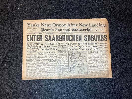 Best of the Rest - Late WW2 European Theatre Newspaper - Original Vintage World War 2 Memorabilia Newspaper - US Allied Forces Liberate WWII