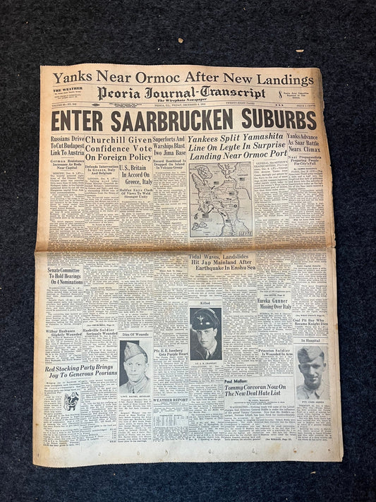 Best of the Rest - Late WW2 European Theatre Newspaper - Original Vintage World War 2 Memorabilia Newspaper - US Allied Forces Liberate WWII