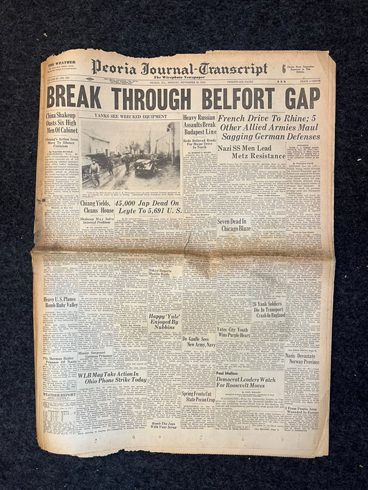 Best of the Rest - Late WW2 European Theatre Newspaper - Original Vintage World War 2 Memorabilia Newspaper - US Allied Forces Liberate WWII