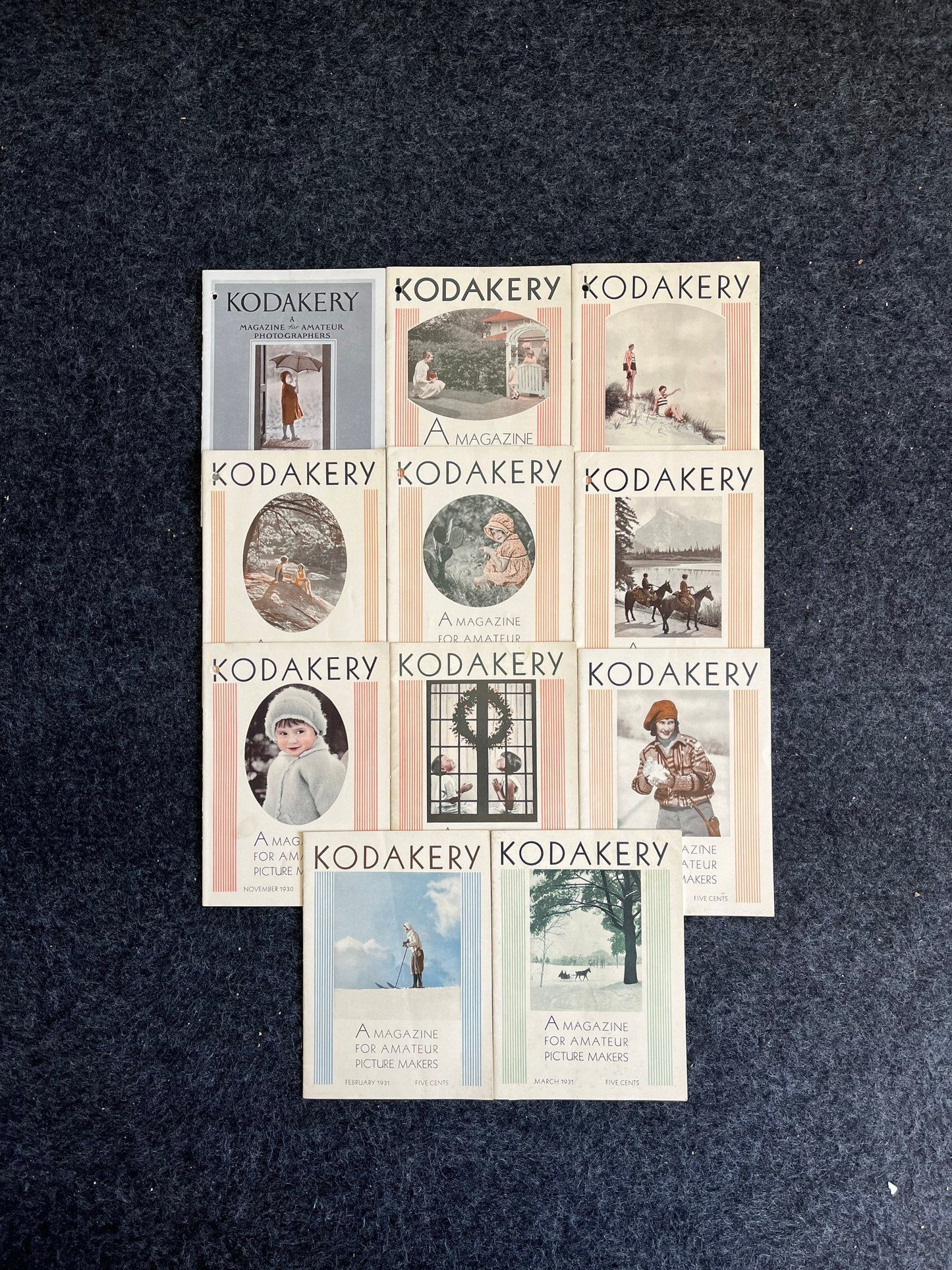 1930s Kodakry Mini Magazines - Great Depression Photography Artwork and Tips - 8x6 Magazines on How To Be A Better Photographer - Wedding