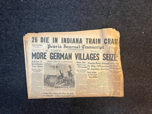 Best of the Rest - Late WW2 European Theatre Newspaper - Original Vintage World War 2 Memorabilia Newspaper - US Allied Forces Liberate WWII