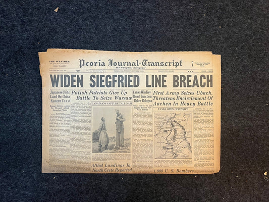 Best of the Rest - Late WW2 European Theatre Newspaper - Original Vintage World War 2 Memorabilia Newspaper - US Allied Forces Liberate WWII