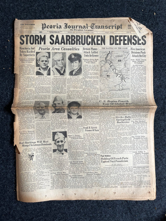 Best of the Rest - Late WW2 European Theatre Newspaper - Original Vintage World War 2 Memorabilia Newspaper - US Allied Forces Liberate WWII