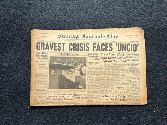 Best of the Rest - Late WW2 European Theatre Newspaper - Original Vintage World War 2 Memorabilia Newspaper - US Allied Forces Liberate WWII