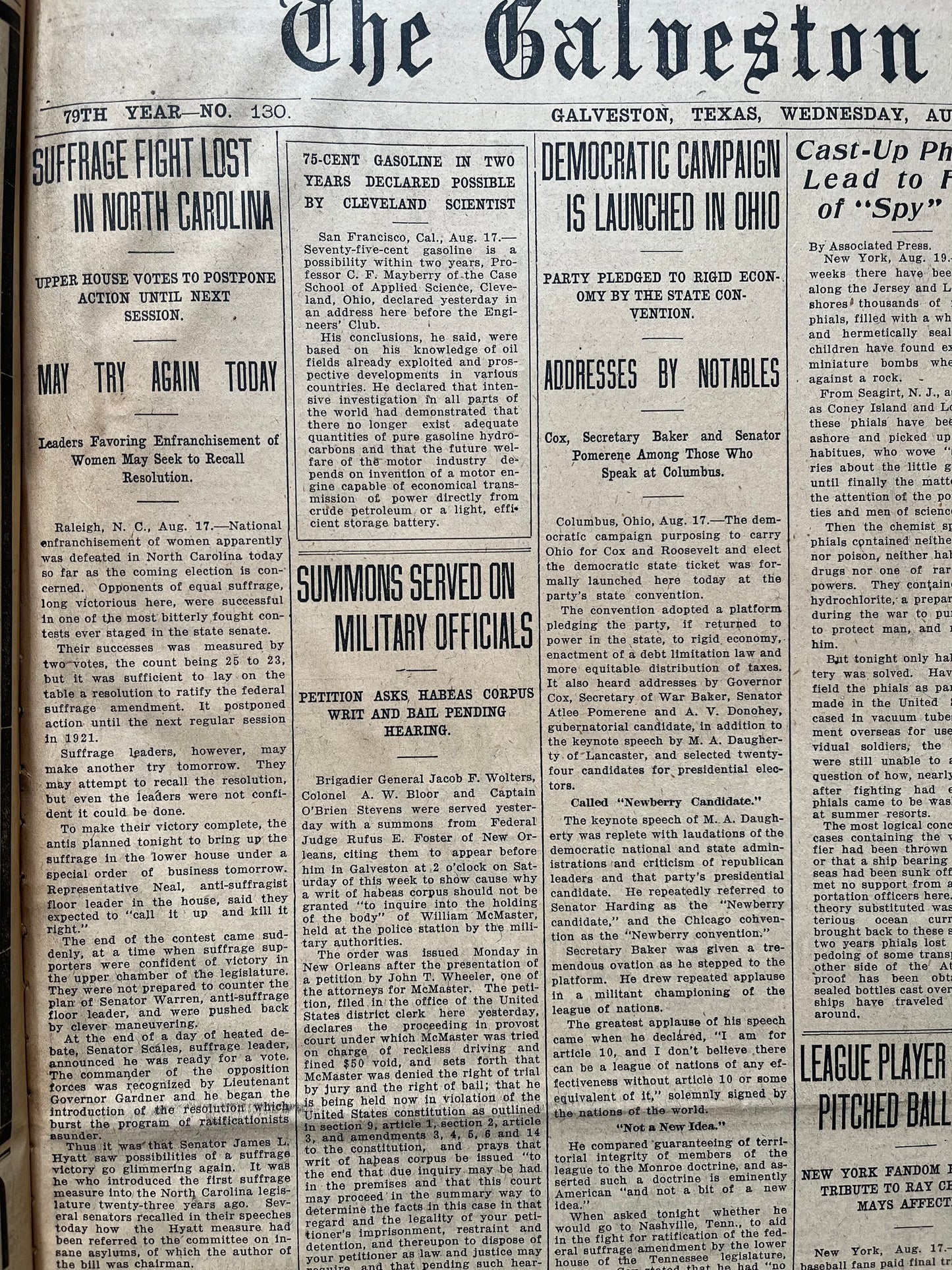 1920 Womens Suffrage Movement Tennessee and North Carolina - Womens Rights and First Generation Feminists - Original Ponzi Scheme Financial