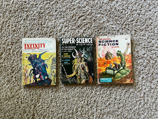 Original 1950s Science Fiction and Horror Stories -Fantastic Stories - SciFi Stories and Vintage Art - Space and Monster Magazines