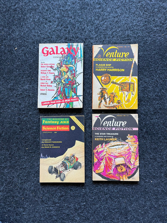 Original 1980s Science Fiction and Horror Stories -Fantastic Stories - SciFi Stories and Vintage Art - Space and Monster Magazines