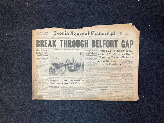 Best of the Rest - Late WW2 European Theatre Newspaper - Original Vintage World War 2 Memorabilia Newspaper - US Allied Forces Liberate WWII