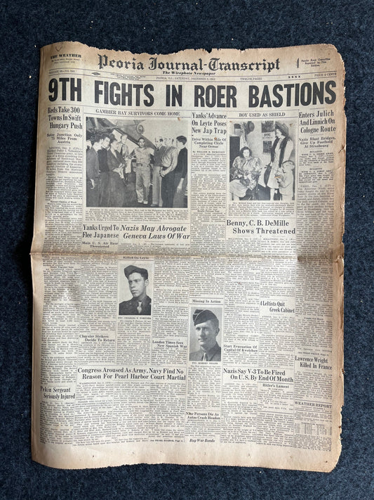 Best of the Rest - Late WW2 European Theatre Newspaper - Original Vintage World War 2 Memorabilia Newspaper - US Allied Forces Liberate WWII