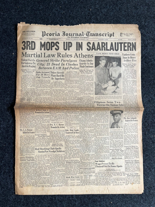 Best of the Rest - Late WW2 European Theatre Newspaper - Original Vintage World War 2 Memorabilia Newspaper - US Allied Forces Liberate WWII