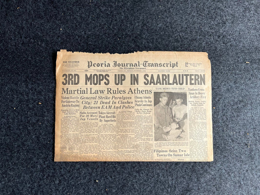 Best of the Rest - Late WW2 European Theatre Newspaper - Original Vintage World War 2 Memorabilia Newspaper - US Allied Forces Liberate WWII