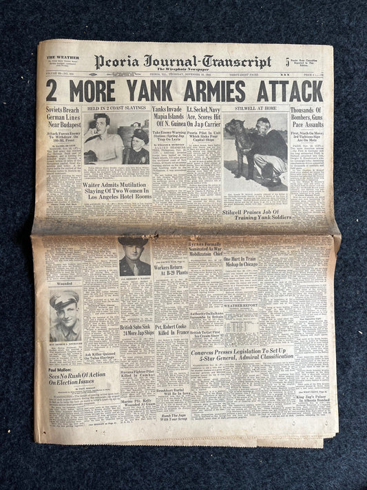 Best of the Rest - Late WW2 European Theatre Newspaper - Original Vintage World War 2 Memorabilia Newspaper - US Allied Forces Liberate WWII