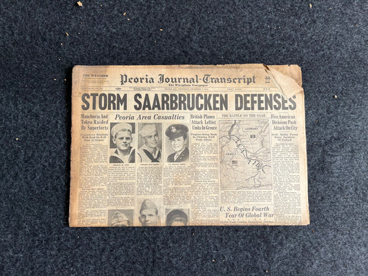 Best of the Rest - Late WW2 European Theatre Newspaper - Original Vintage World War 2 Memorabilia Newspaper - US Allied Forces Liberate WWII