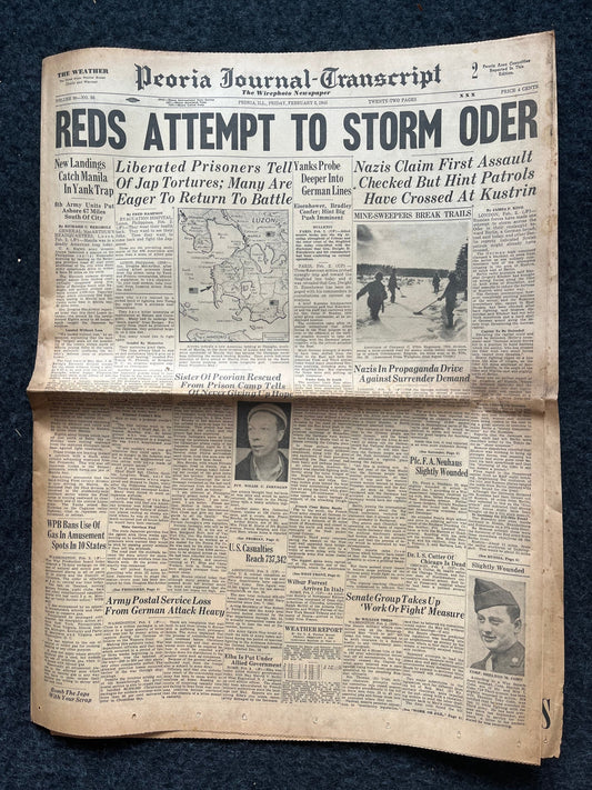 Best of the Rest - Late WW2 European Theatre Newspaper - Original Vintage World War 2 Memorabilia Newspaper - US Allied Forces Liberate WWII