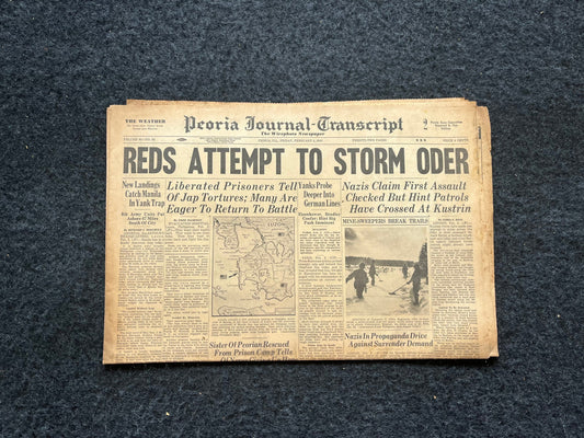 Best of the Rest - Late WW2 European Theatre Newspaper - Original Vintage World War 2 Memorabilia Newspaper - US Allied Forces Liberate WWII