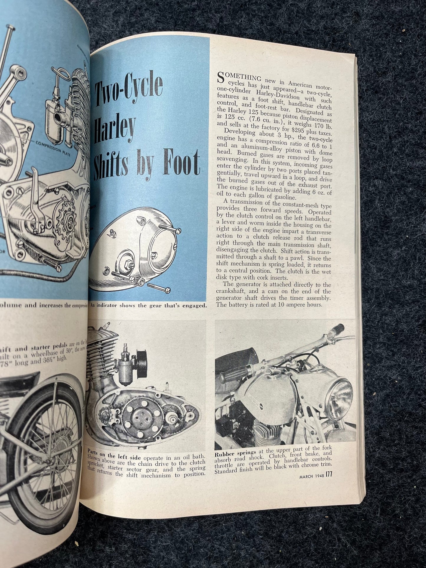 Vintage 1950s Popular Mechanics - Vintage Car Advertisements Car Art -Educational Paperbacks