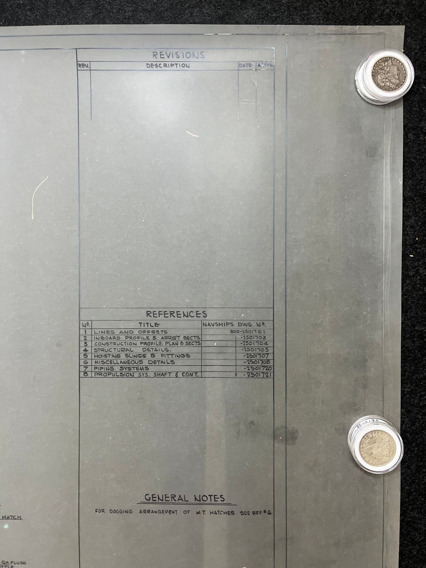 Original US Navy Ship Blueprint - LSCR Naval Boat Blueprints and Graphs - Vintage Vietnam Memorabilia - RARE Navy Art - 70x38