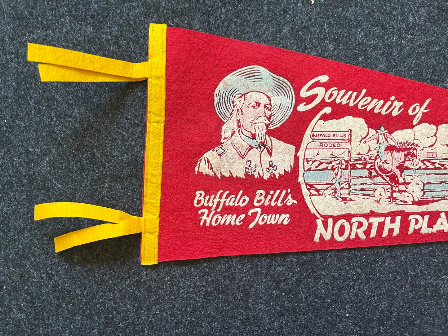 1960s Fort Randall Dam Pickstown South Dakota Souvenir Flag, Vintage Camp Flags, Old Flags, Triangle Flags, Native American Art,Bunting Flag