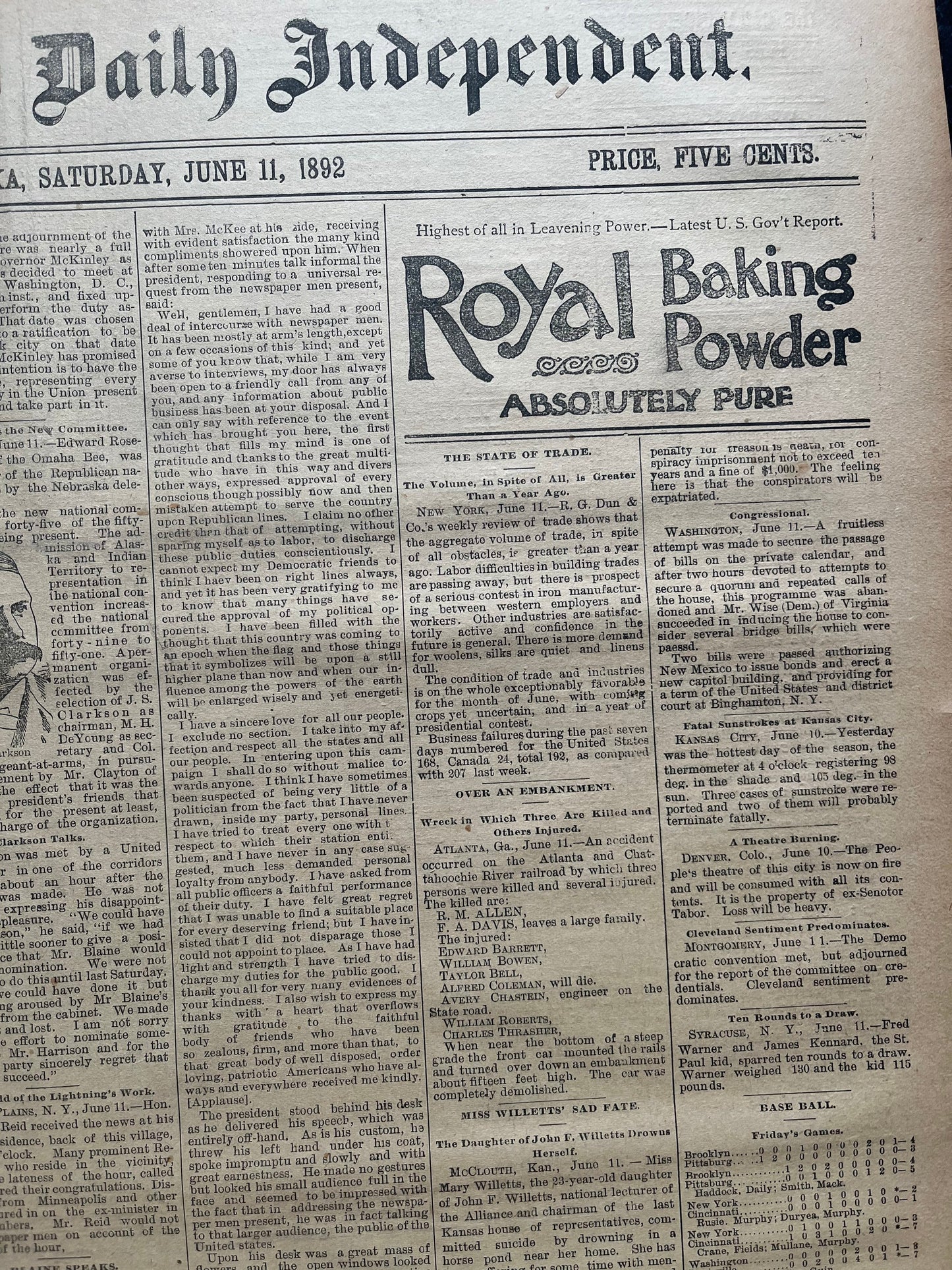 1892 Grover Cleaveland Democrat New York - US Presidential Election History, William McKinley, US Election History, Victorian Era Politics,