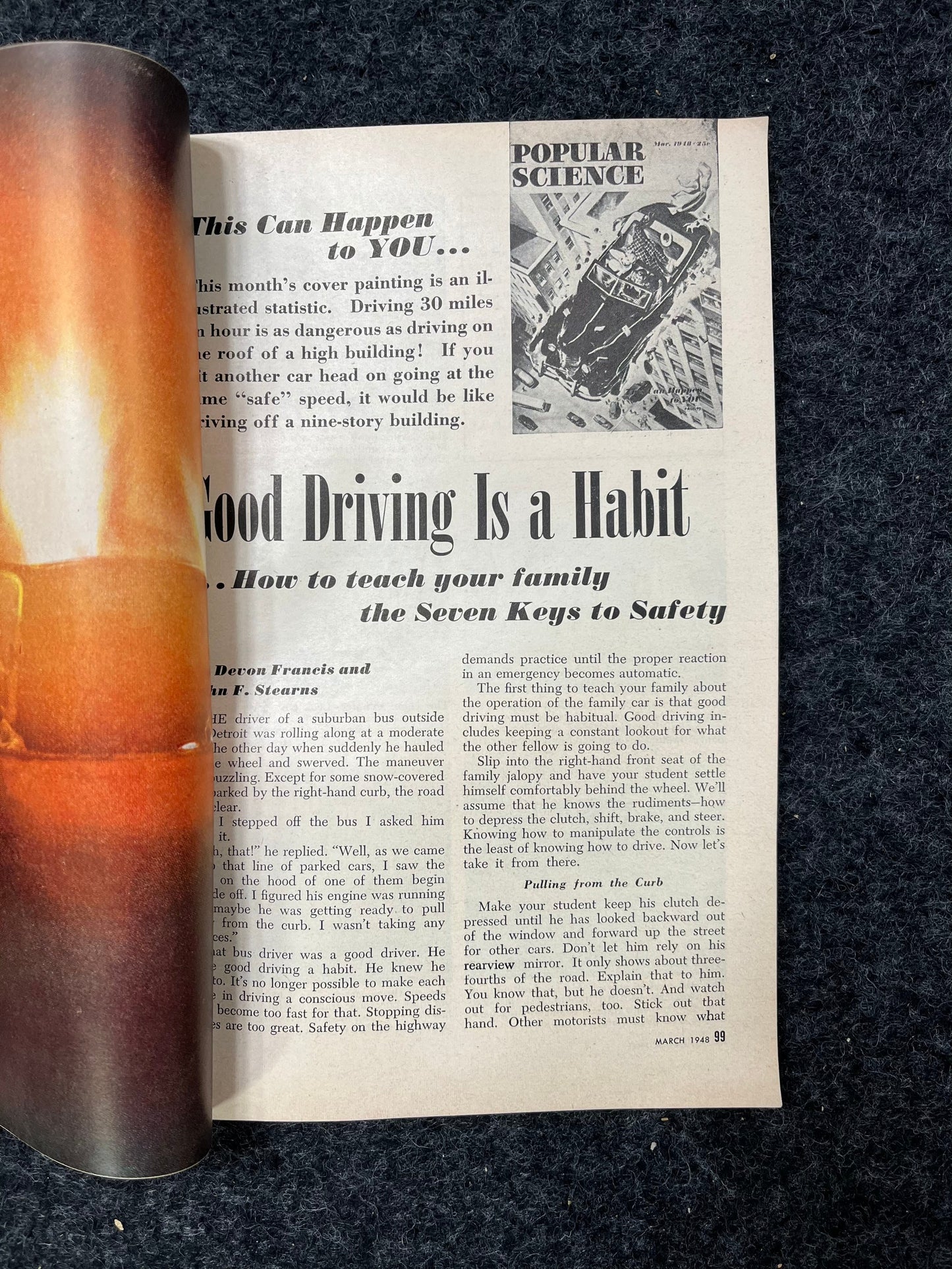 Vintage 1950s Popular Mechanics - Vintage Car Advertisements Car Art -Educational Paperbacks