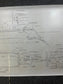 Original US Navy Ship Blueprint - LSCR Naval Boat Blueprints and Graphs - Vintage Vietnam Memorabilia - RARE Navy Art - 70x38