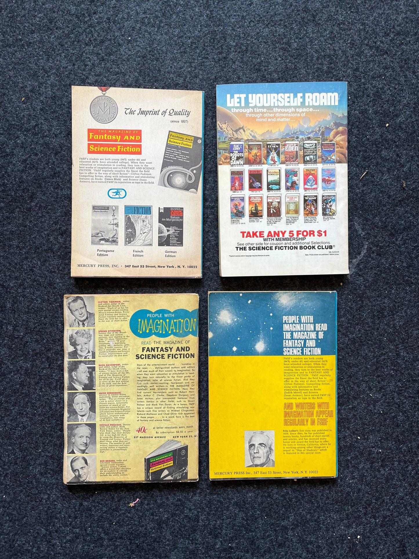 Best of the Rest - Vintage Science Fiction and Fantasy Books - Isaac Asimov, Foundations, Original SciFi, Gifts for Nerds, Fantasy Art,
