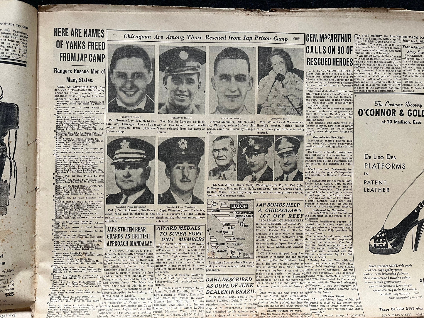 1944 Battle of Leyte Gulf – Yanks Widen Leyte Offensive – Original Vintage Newspaper Military Memorabilia