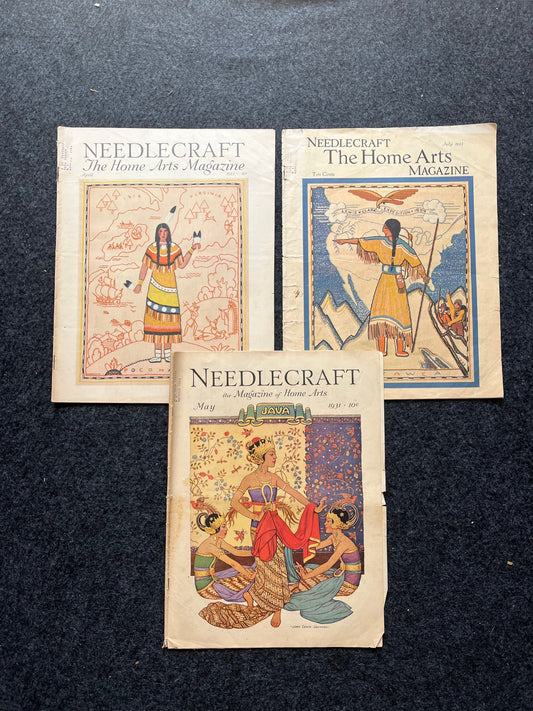 1930s Needlework Magazines - Native American Art and Styles - Pattern Art, Vintage Cooking Recipes, Great Depression Art, History, American