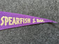 Vintage Spearfish South Dakota Pennon Flag, Vintage Camp Flags, Old Flags, Triangle Flags, Native American Art, Bunting Flag, 26x8