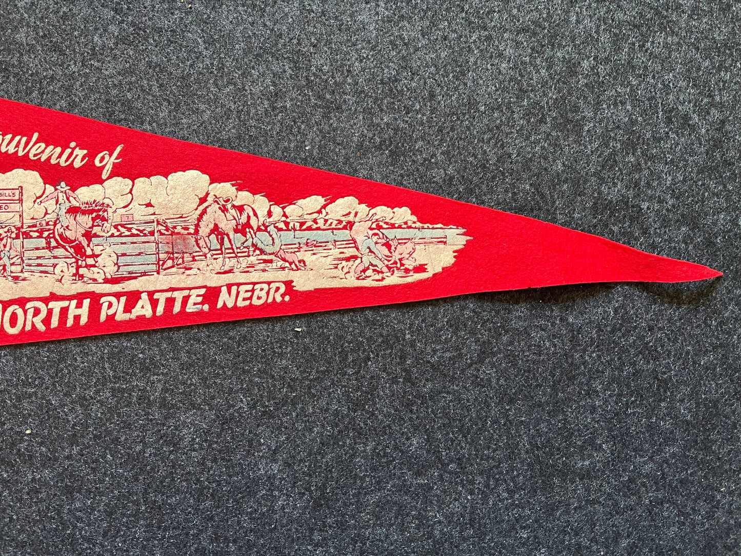 1960s Fort Randall Dam Pickstown South Dakota Souvenir Flag, Vintage Camp Flags, Old Flags, Triangle Flags, Native American Art,Bunting Flag