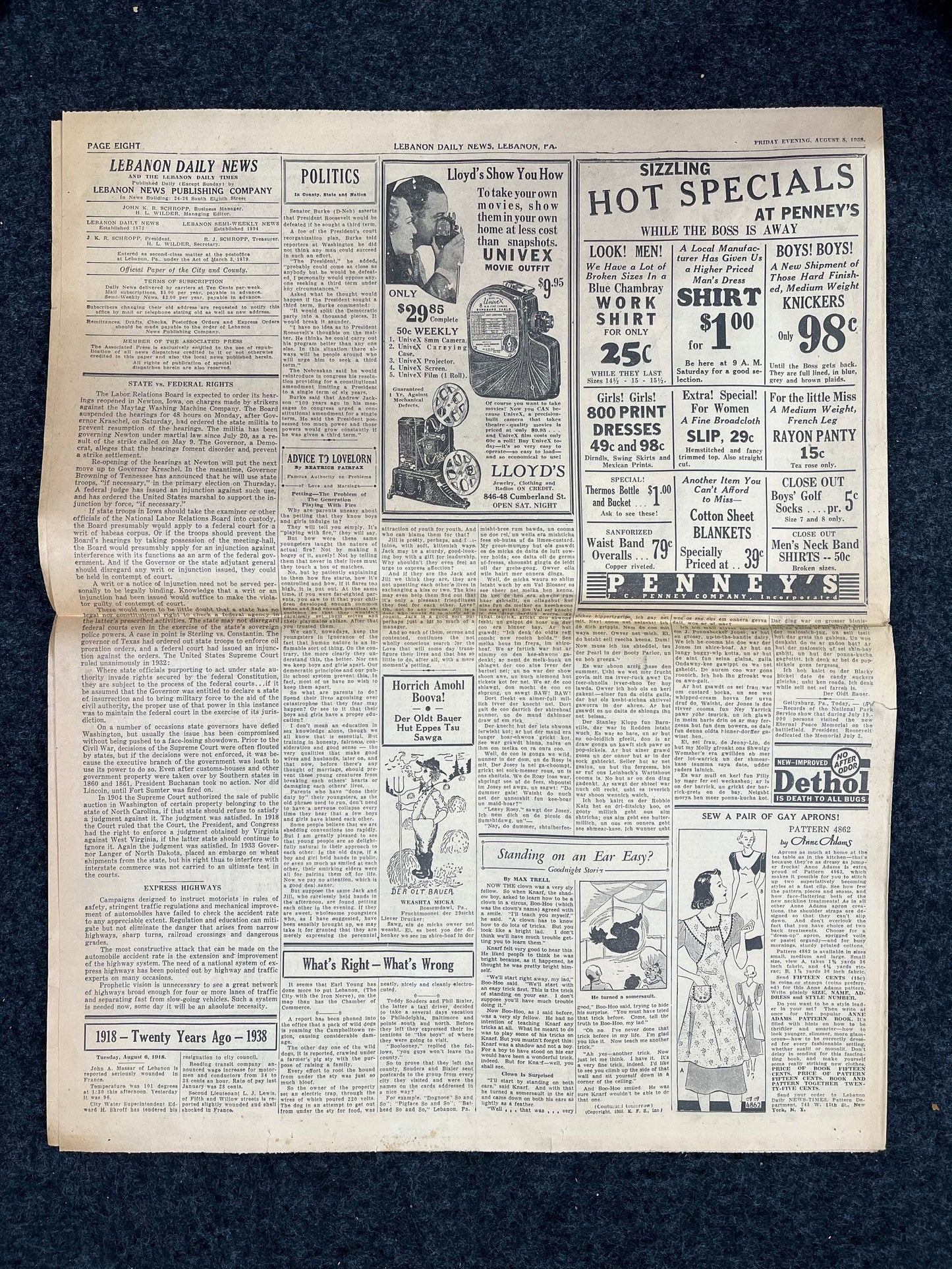 1938 James Corrigan TransAtlantic Flight Parade and Celebration - Earl Young Gangster Prohibition Era - Great Depression Art, Airplane art