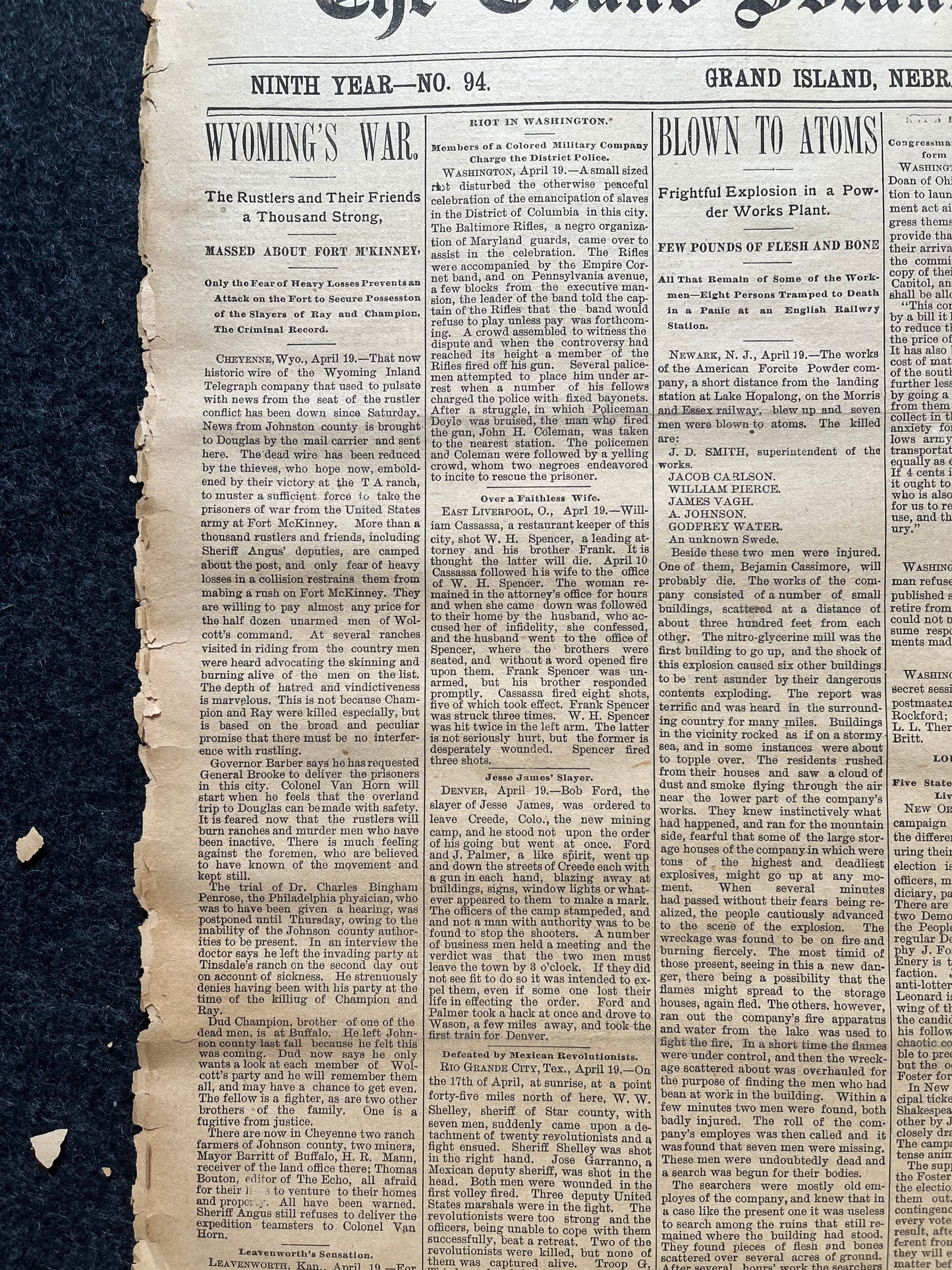 Original 1892 Johnson County War - American Wild West Civil War - Reconstruction Era, American History, Wyoming History, US Agriculture,