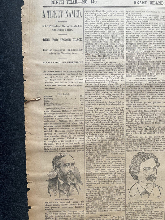 1892 Grover Cleaveland Democrat New York - US Presidential Election History, William McKinley, US Election History, Victorian Era Politics,