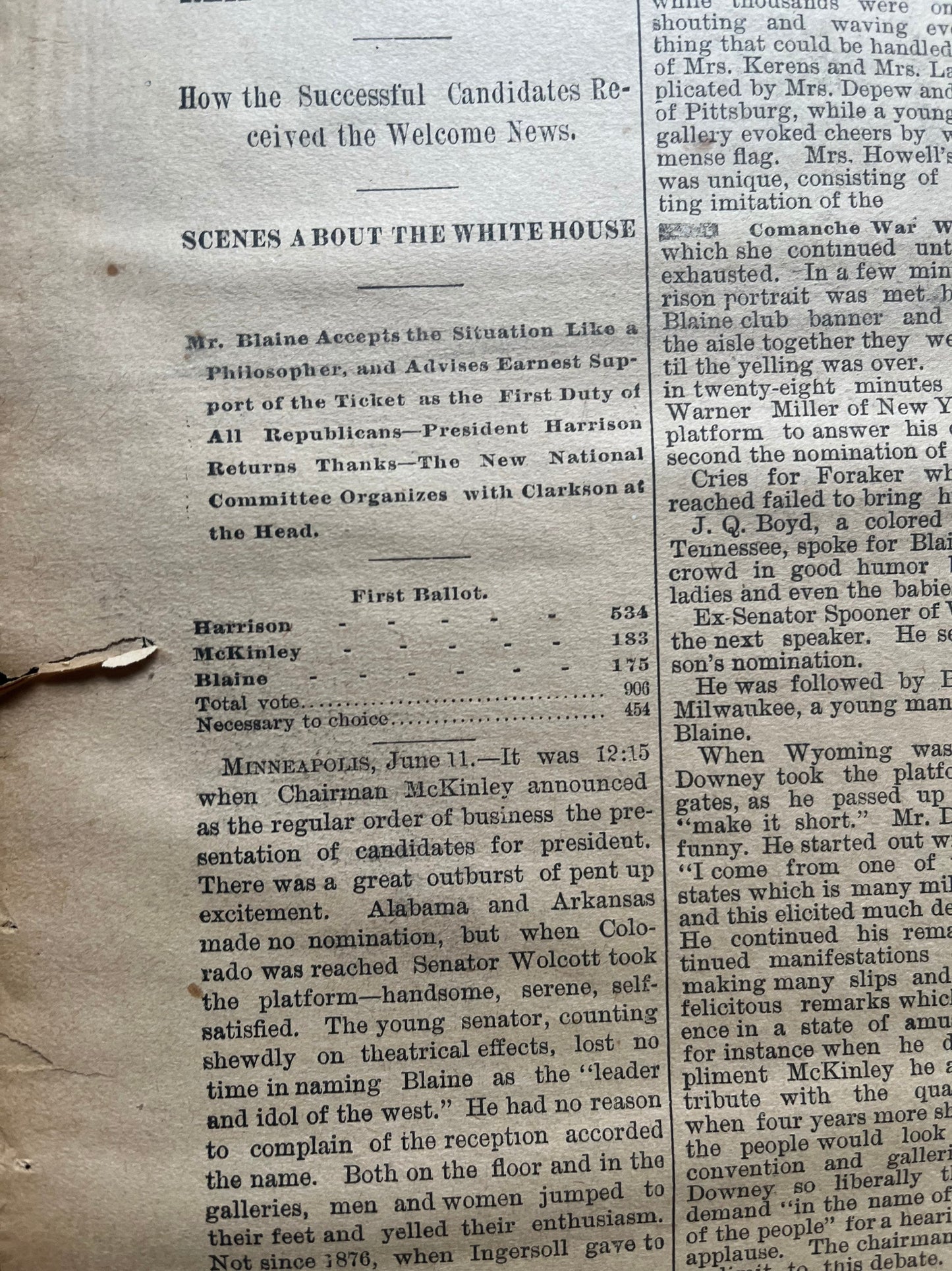 1892 Grover Cleaveland Democrat New York - US Presidential Election History, William McKinley, US Election History, Victorian Era Politics,
