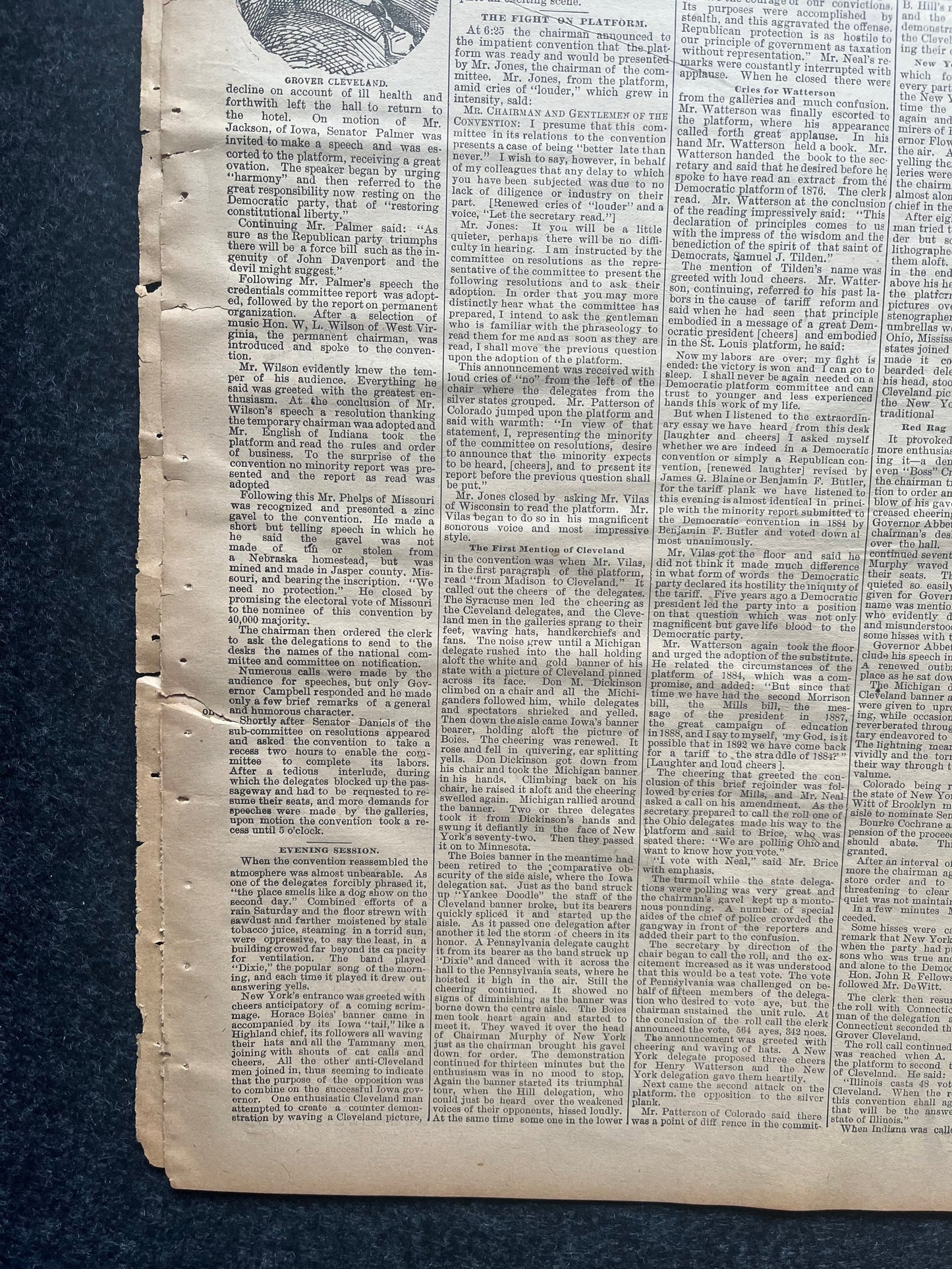 1892 Grover Cleaveland Democrat New York - US Presidential Election History, William McKinley, US Election History, Victorian Era Politics,
