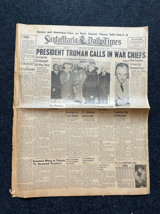 Best of the Rest - WW2 European African Theatre Newspaper - Original Vintage World War 2 Memorabilia Newspaper - US Allied Forces Liberate W