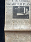 1944 Battle of Leyte Gulf – Yanks Widen Leyte Offensive – Original Vintage Newspaper Military Memorabilia