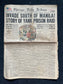 1944 Battle of Leyte Gulf – Yanks Widen Leyte Offensive – Original Vintage Newspaper Military Memorabilia