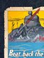 Original WW1 Liberty Bonds Poster Beat Back the Hun - 1917 World War 1 Propaganda Poster, US History, Military Memorabilia, Gifts for Him