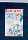 Original WW1 Clear The Way - Lady Columbia - Liberty Bonds Poster - 1917 World War 1 Propaganda Poster, US History, Military Memorabilia