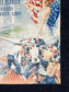 Original WW1 Clear The Way - Lady Columbia - Liberty Bonds Poster - 1917 World War 1 Propaganda Poster, US History, Military Memorabilia