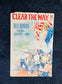 Original WW1 Clear The Way - Lady Columbia - Liberty Bonds Poster - 1917 World War 1 Propaganda Poster, US History, Military Memorabilia