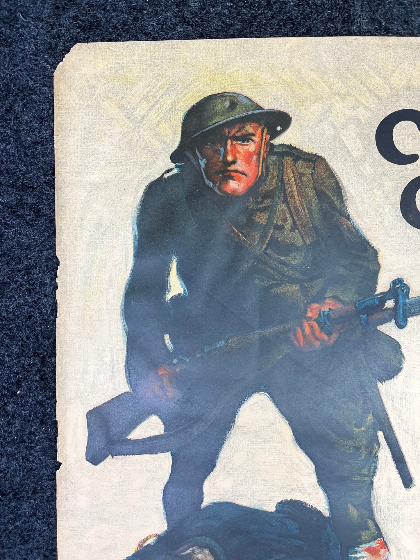 Original WW1 Propaganda Poster - Come On  - 1917 World War 1 Propaganda Poster, US History, Military Memorabilia, Gifts for Him, Infantry Gi