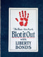 Original WW1 His Mark Bloodied Hand Liberty Bonds Poster - 1917 World War 1 Propaganda Poster, US History, Military Memorabilia, Gifts Him