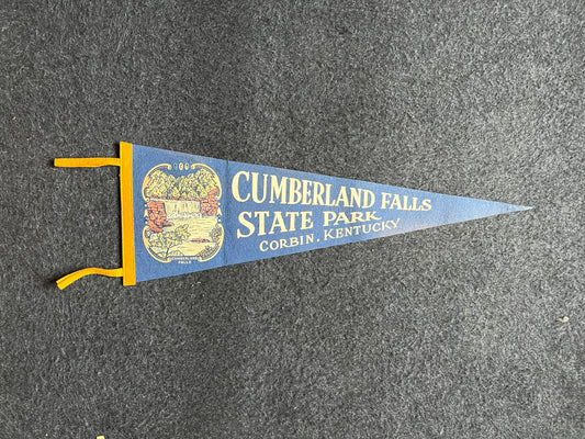 Cumberland Falls State Park, Vintage US National Parks Gifts, Kentucky Souvenirs, Gifts for Kentuckians, Large Original Vintage Felt Pennant