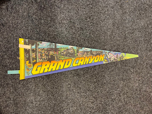 Vintage Grand Canyon Felt Pennant, Vintage US National Park Gifts, State Souvenirs, Large Original Vintage Felt Pennant, Wall Decor, College