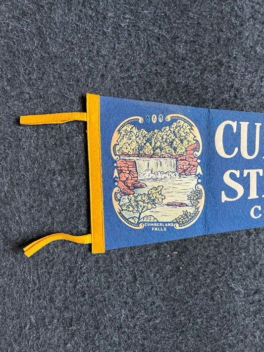 Cumberland Falls State Park, Vintage US National Parks Gifts, Kentucky Souvenirs, Gifts for Kentuckians, Large Original Vintage Felt Pennant